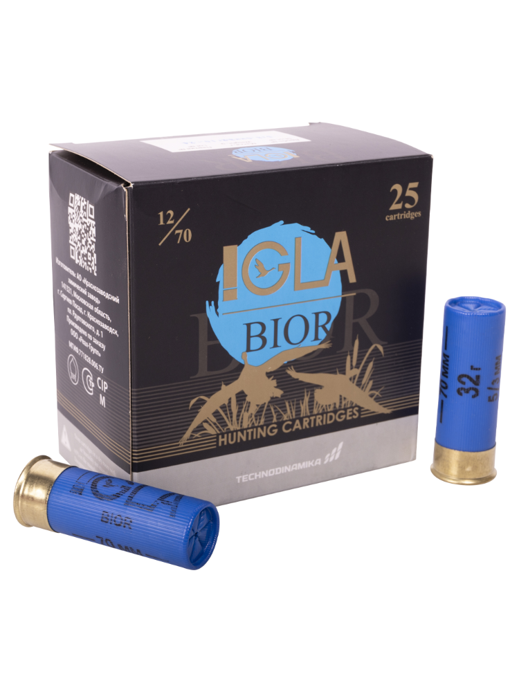 Патрон Igla 12/70 «Игла-BIOR» №5 32гр., 25шт. 2387cbf21434988d11ab662d8d21cc39_изображение_2026-04-09_125119433.png