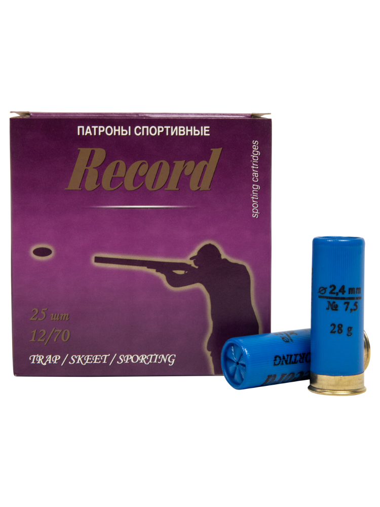 Патрон 12/70 «Рекорд Спорт» №7,5 28гр., 25шт. 57093416fa69c92eafe9df94cb54c239_изображение_2026-04-08_202544105.png