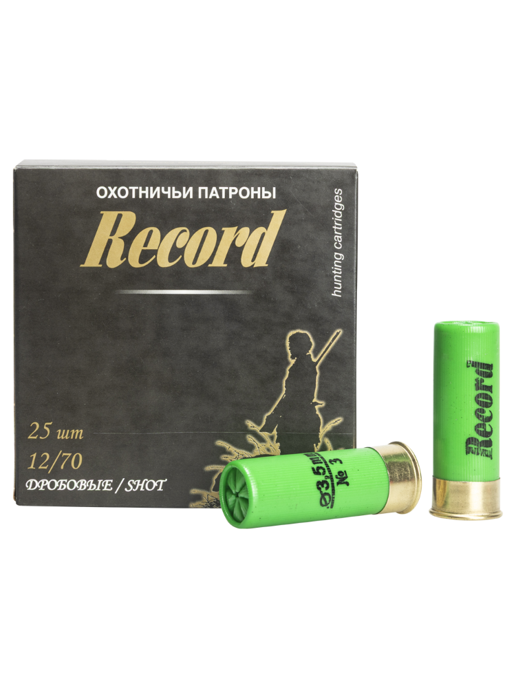 Патрон 12/70 «Рекорд NEW», №3, 34г., б/к, 25шт. a6f96e5dba030611f1f22a6a92dfc5d9_изображение_2026-04-08_124503586.png